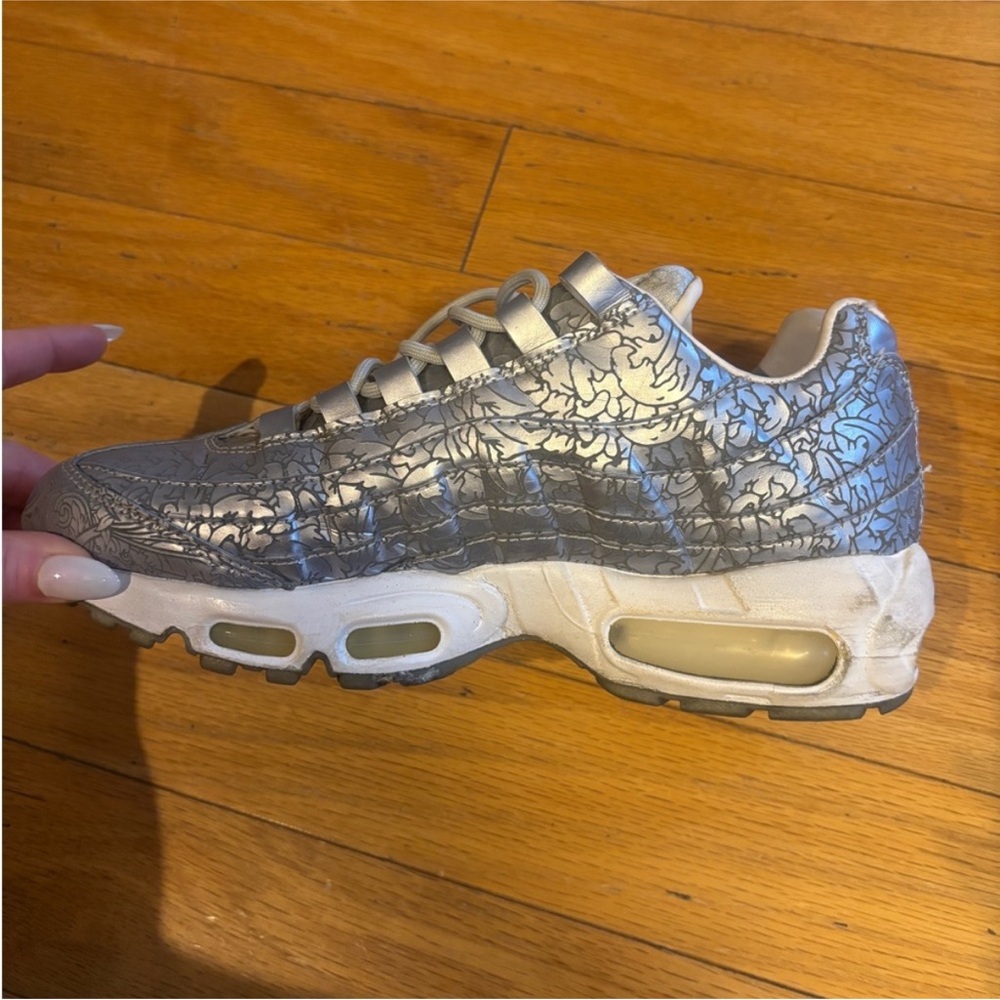 Nike Gray and White Sneakers